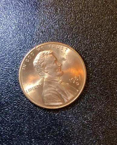 1987-D/D Lincoln Memorial Cent Penny, RPM Cover