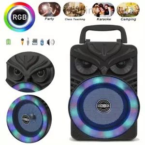 HiFi Speaker Bluetooth-Compatible Mini Wireless Outdoor Indoor Speaker RGB Light - Picture 1 of 12
