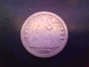 1856 Seated Liberty Dime - Picture 1 of 5
