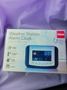 Rca Weather Station Alarm Clock With Full Color Display Multicolor 4 Features - Picture 1 of 2
