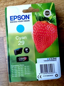 Epson 29 CYAN Cartouche d'encre Expression Home XP series - Orignal Neuf - Photo 1/3