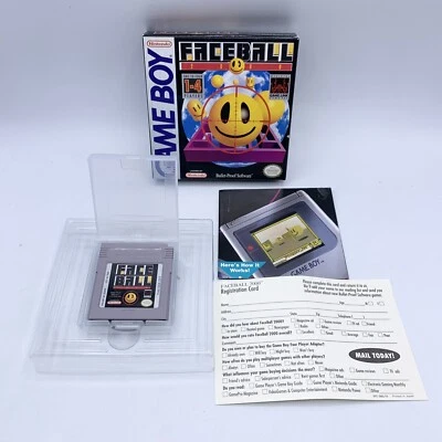 Face Ball 2000 (Nintendo Game Boy, 1991) In Box W/ Poster & Reg Card Tested - Image 1 of 4