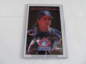 MINI PÓSTER ORIGINAL HALEX GONZALEZ OPERADOR LISO TORONTO BLUE JAYS AÑOS 90 COMO NUEVO - Imagen 1 de 1