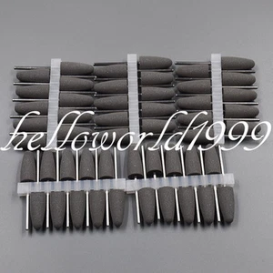 50 Pcs Dental Silicone Rubber Polishers Diamond Polishing HP029 Burs 2.35mm Grey - Picture 1 of 11