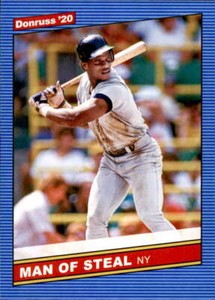 2020 Donruss Retro 1986 Variations #219 Rickey Henderson New York Yankees