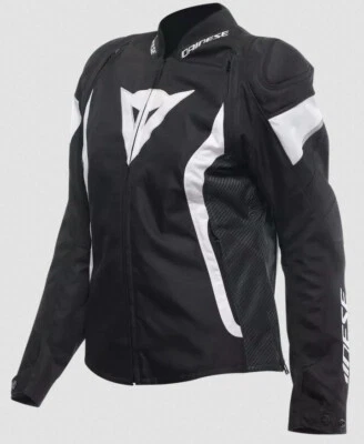 Chaqueta Moto Mujer Dainese AVRO 5 TEX Lady NEGRO BLANCO Primavera Verano - Imagen 1 de 4
