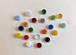 Cerchi in vetro colorato pretagliati 1/4" per fusione e mosaico - Coe 96 - fusibile - Foto 1 di 74