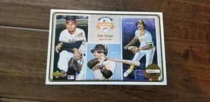 1992 UPPER DECK ALL STAR FANFEST SAMPLE SHEET STEVE GARVEY LARRY DOBY FINGERS  - Picture 1 of 1