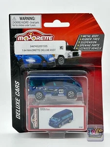 NEW Majorette Deluxe Cars Toyota Hiace Van 1:64 216C Rubber Tires , Suspension - Picture 1 of 7