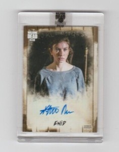 WALKING DEAD AUTOGRAPH COLLECTION KATELYN NACON/ENID  #/53   HTF ITEM!