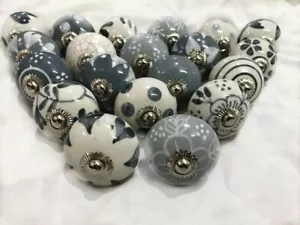 Wholesale Polished Ceramic Door Knobs Kitchen Drawer Cabinet Pull Handle Knobs - Picture 1 of 23