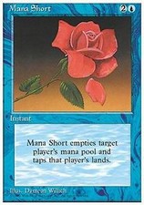 * mrm * FR/vf shortage of mana mana short (mtg) 4th edition