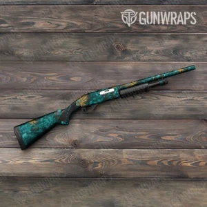 GunWraps Kryptek Turquoise Blue Premium Shotgun Vinyl Gun Wrap Skin Matte USA - Picture 1 of 1