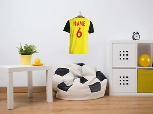 PERSONALISED Style Football Wall Art, Transfer, PVC Decal, Sticker, Soccer - Picture 1 of 4