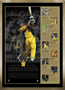 Ricky Ponting Hand Signed Framed World Cup One Day Years Limited Edition Print - Picture 1 of 1