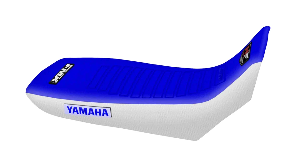 Capa de assento FMX azul e branca HF para Yamaha XTZ 250 - Frete GRÁTIS incluído - Imagem 1 de 1