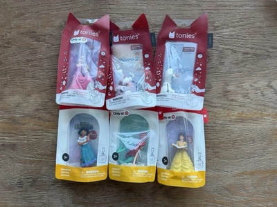 Lot Of 6 Disney Princess Tonies - Moana, Belle, Ariel, Aurora, Encanto, Olaf - Image 1 of 2