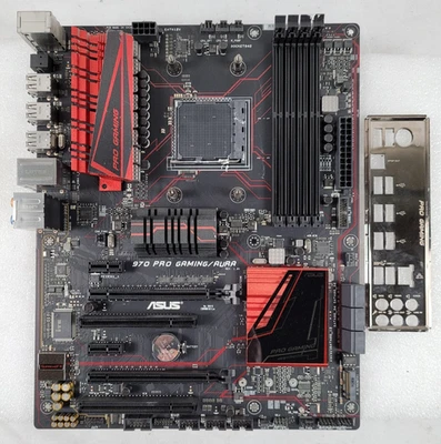 Placa madre de escritorio ASUS 970 PRO GAMING/AURA Socket AM3+ AMD 970 DDR3 SDRAM ATX Foto 1 de 4