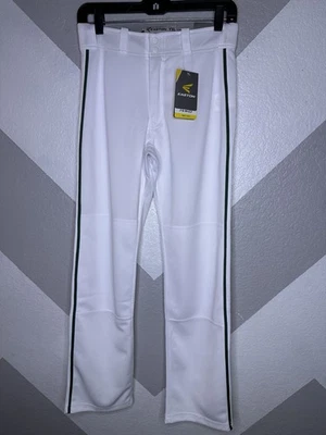 "Nuevo - Pantalones de béisbol Easton Mako 2 juveniles XL 27-28"" blanco + verde tubería YXL NUEVOS CON ETIQUETAS Foto 1 de 4