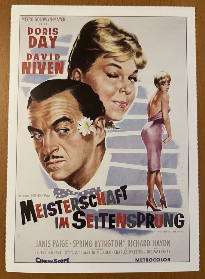 Meisterschaft im Seitensprung - Filmkarte Filmplakatkarte Cinema - Doris Day - Bild 1 von 1