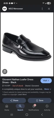 Giovanni Nathan Mens Leather Shoes Size 13 - Image 1 of 4