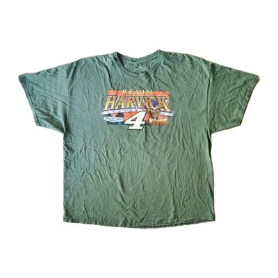 Camiseta Steweart Haas Racing Para Hombre Grande Verde Kevin Harvick Carreras Aire Libre 3XL Foto 1 de 4