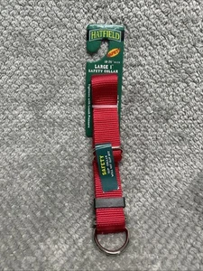 Hatfield Large Dog Collar 1” Slip-Collar Red Safety Collar 18-26” Neck NEW - Bild 1 von 2