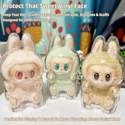 Custodia Protettiva Trasparente per Labubu,Trasparente per Giocattoli Di Peluche - Immagine 1 di 4