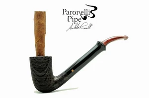 Nuevo Bog Oak 5000 años Toscana cigarro pipa PARONELLI doblada hecha a mano - Imagen 1 de 8