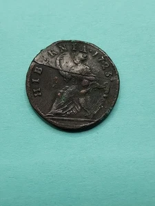 MONEDA COLONIAL: MEDIO PENIQUE MADERA ESCASA 1723 EN BUEN ESTADO! - Imagen 1 de 6