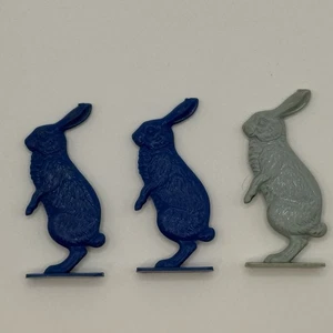 1950s Vintage Cracker Jack Prize Toys Lot Of 3 Rabbits - Picture 1 of 2