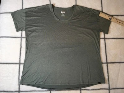 Women’s REI CO.OP Active Stretched Breathable Shirt. -  2XL Sage Green - Image 1 of 4