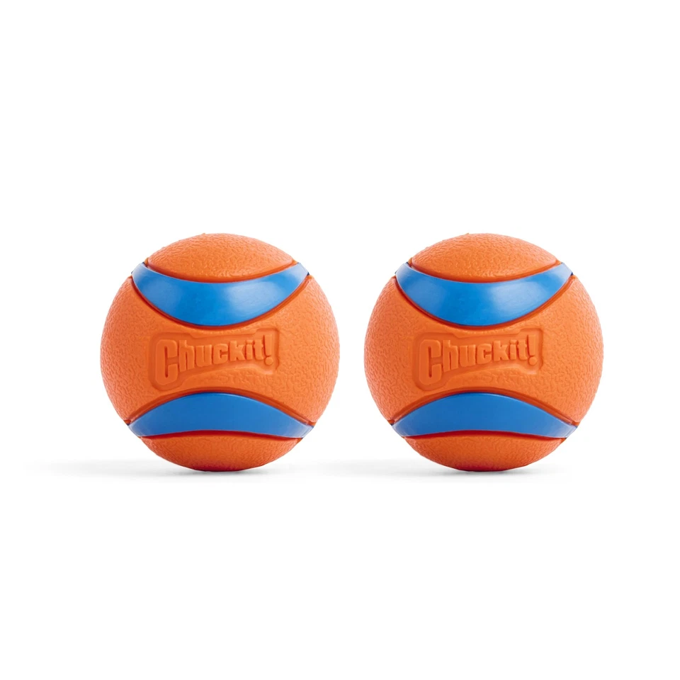 Set of 2 Canine Hardware Chuckit Fetch Games Ultra Ball Medium
