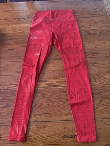 Lululemon neu ohne Etikett Wunder Under HR eng 28" * M Leggings rot Größe 6 NEU 118 $ LL9 - Bild 1 von 7