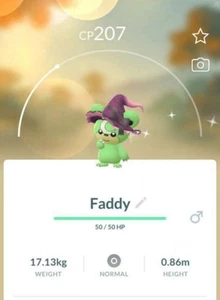 Shiny Teddiursa wearing a witch hat -P T C- Read Description - Picture 1 of 1