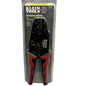 New Klein Wire Crimper Tool, Ratcheting Insulated Terminal Crimper 10-22 AWG - Picture 1 of 7
