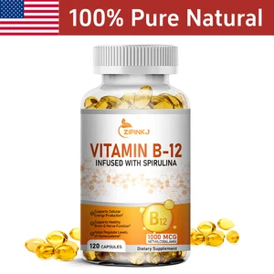 Vitamina B12 (Metilcobalamina) 1000mcg, 120 Capsule - Capsule Vegetariane - Non OGM - Foto 1 di 8