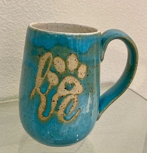 Kunsthandwerk Steinzeug Becher Keramik Unikat Geschenk Handarbeit Becher - Doggy Lovr - Bild 1 von 3