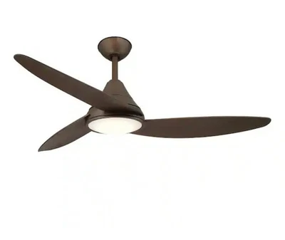 Hampton Bay Brigo 48" Flat Bronze Modern Ceiling Fan color Changing LED & Remote - Image 1 of 4