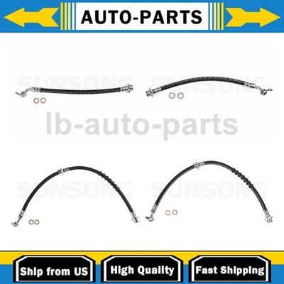 Manguera de freno delantera trasera 4x para Nissan Máxima 2004-2008 Foto 1 de 4