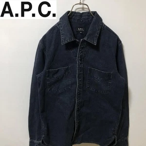 A.P.C. Denim Shirt XS Women’s M Cotton Long Sleeve Blue Casual - Picture 1 of 9