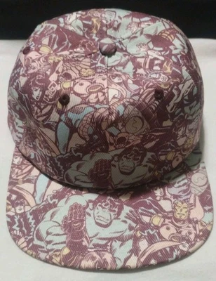 Marvel Avengers Unisex hat. Light Purple In Color Unique In Design. - Image 1 of 4