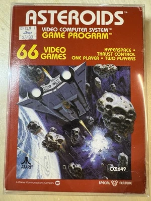 Atari 2600 Game Cartridge, Asteroids, Complete in box - CIB - Image 1 of 4