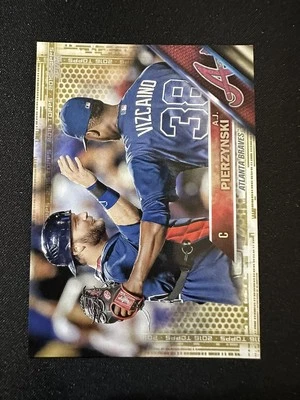 2016 Topps #635 A.J. Pierzynski Gold Parallel Card /2016 Braves - Image 1 of 2