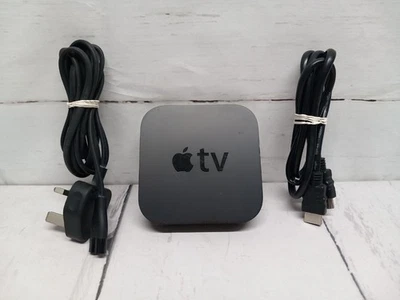 Apple TV HD Box With Power & HDMI Cables Model A1469 - No Remote - Image 1 of 4