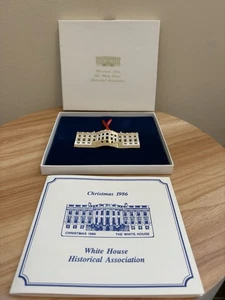 Vintage 1986 White House Historical Association Weihnachtsschmuck mit Box - Neu - Bild 1 von 8