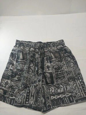 Croft & Barrow Swim Trunks  Large Black and Grey - Image 1 of 4
