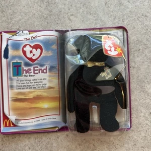 McDonalds TY - THE END THE BEAR Teenie Beanie Baby RARE Retired 1999 Millennium - Bild 1 von 5