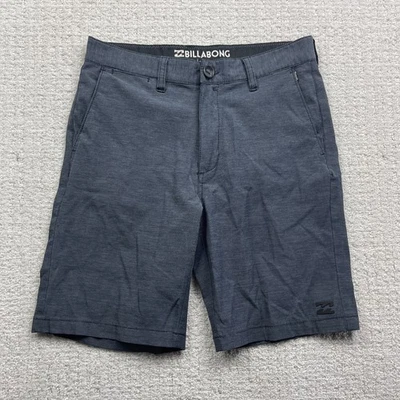 Billabong Boys Recycler Crossfire Submersibles Shorts Bermuda Sz 26 Grey/Blue Foto 1 de 4