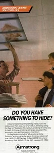 1988 Vintage Print Ad Armstrong Ceiling Solution #25 Do You Have Something To Hi - Picture 1 of 2